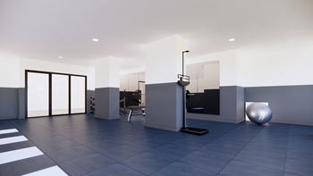 Fitness center with Peloton® Bikes